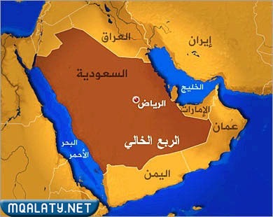 اين يقع الربع الخالي في السعودية