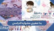 عبارات بدا صغيري مشواره الدراسي مكتوبة وبالصور