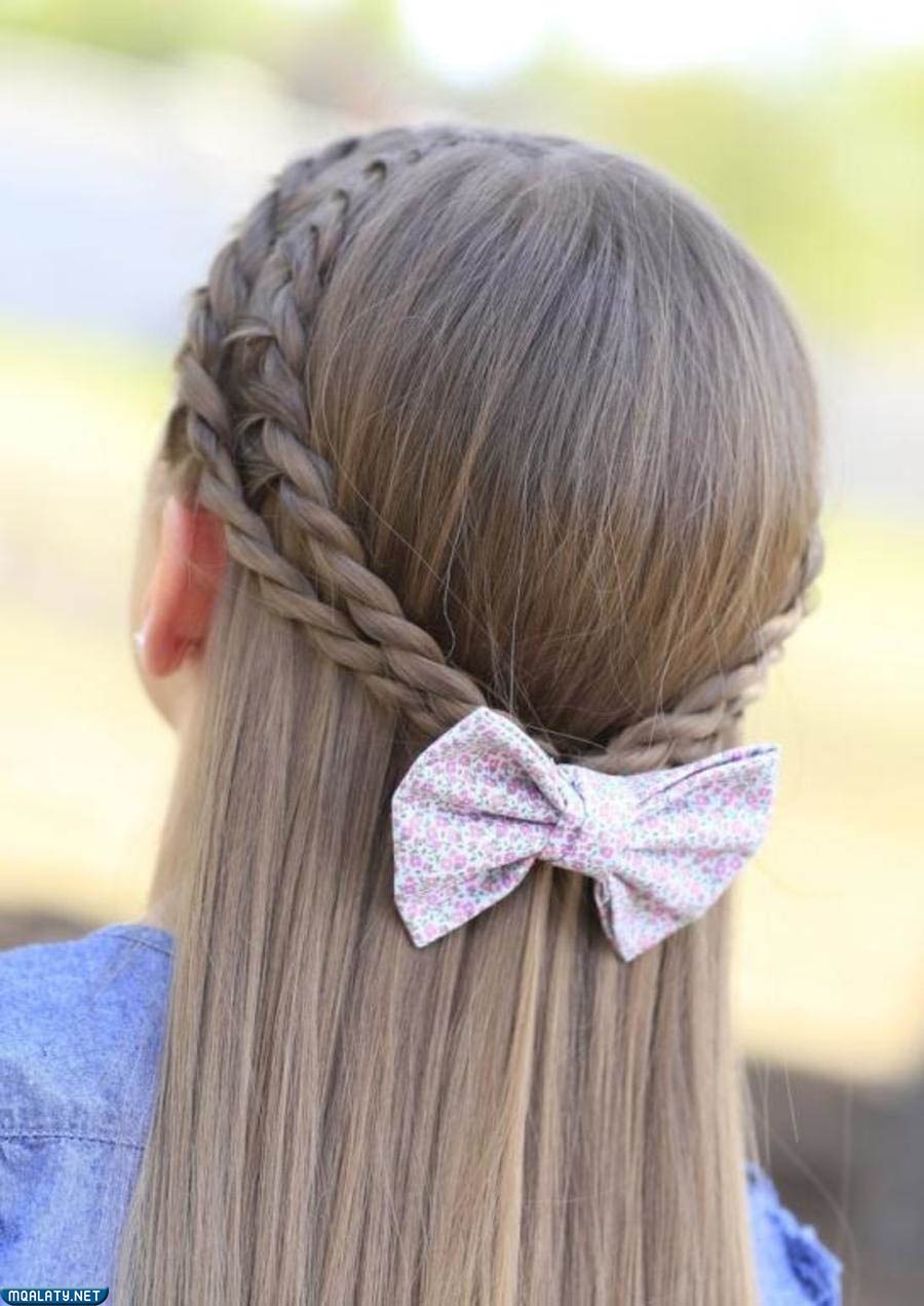 تسريحات مميزة للشعر الطويل للمدرسة