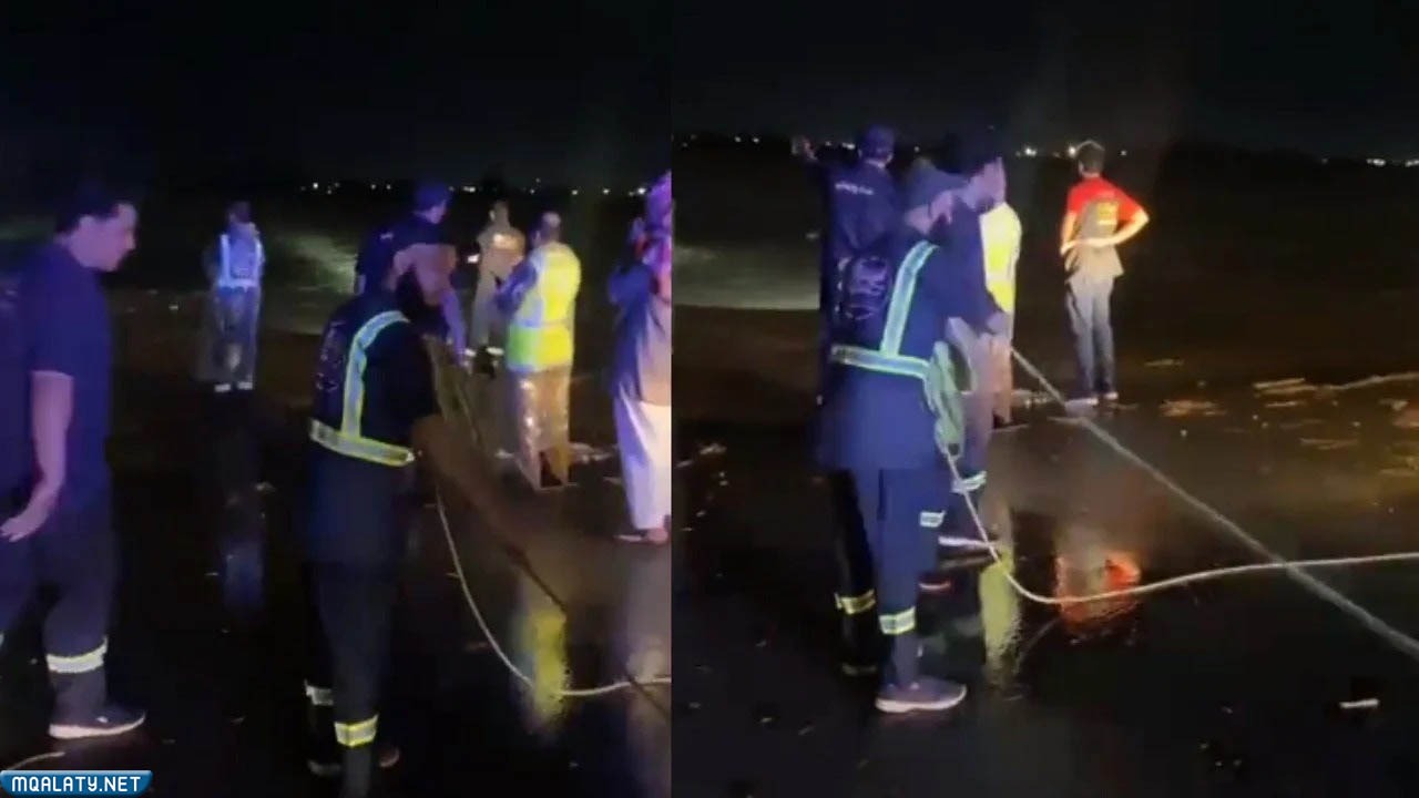 جهود رجال الانقاذ للعثور على الطفل رائد ال جعرة