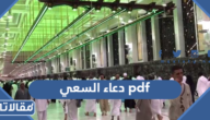 دعاء السعي بين الصفا والمروة pdf