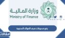 كيفية رفع مسوغات صرف العوائد السنوية وزارة المالية 1448
