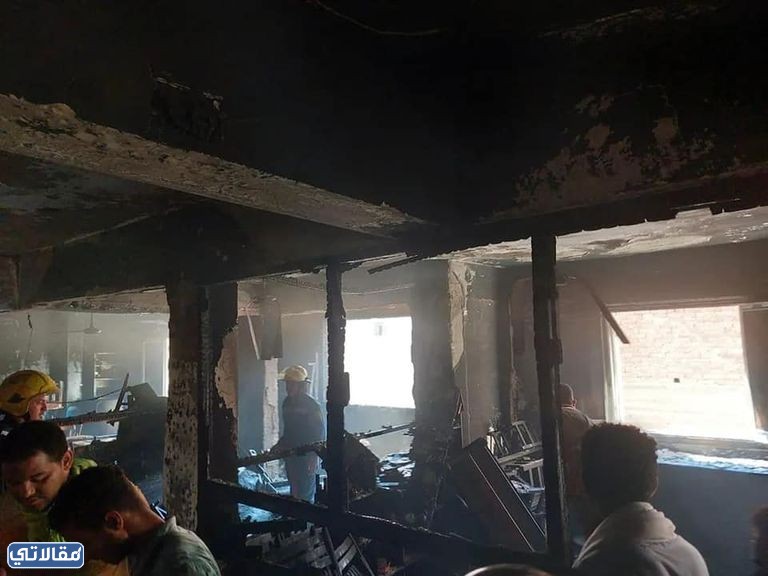 صور حريق كنيسة أبو سيفين بإمبابة