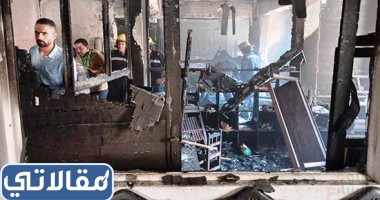 صور حريق كنيسة الشهيد أبو سيفين بإمبابة
