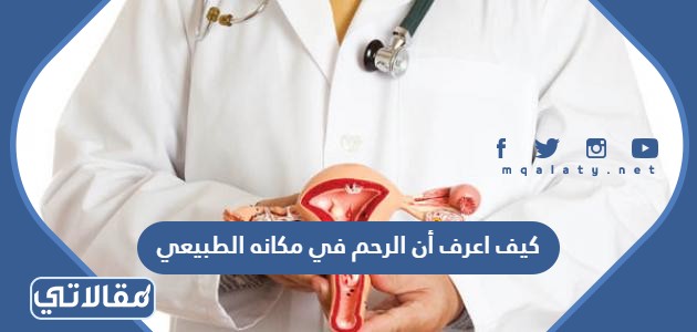 كيف اعرف أن الرحم في مكانه الطبيعي