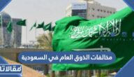 لائحة مخالفات الذوق العام في السعودية بعد التعديل 1447