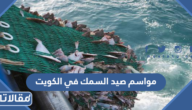 مواسم صيد السمك في الكويت