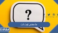 ما معنى اوت لت