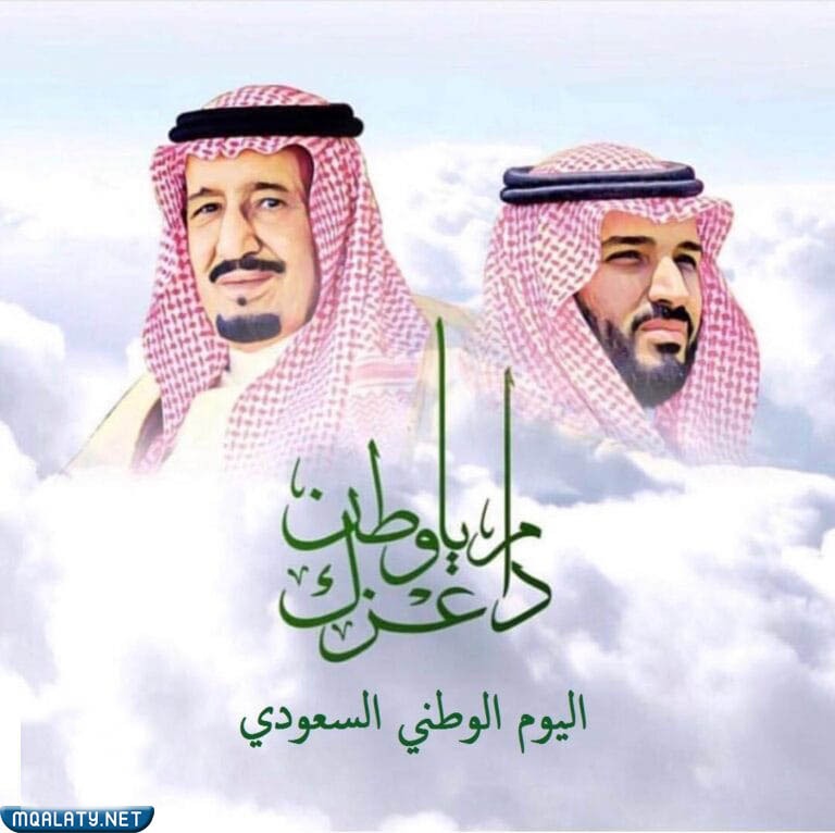 رسم الملك سلمان وولي العهد محمد بن سلمان بالعيد الوطني