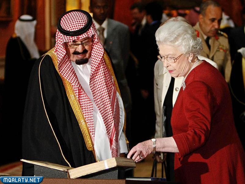 إليزابيث والملك عبد الله بن عبد العزيز