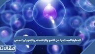 العملية المستمرة من النمو والإنقسام والتعويض تسمى