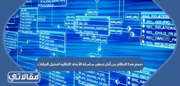 صمم هذا النظام من أجل تصغير سلسلة الأعداد الثنائية لتمثيل البيانات