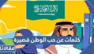 كلمات عن حب الوطن قصيرة للاطفال
