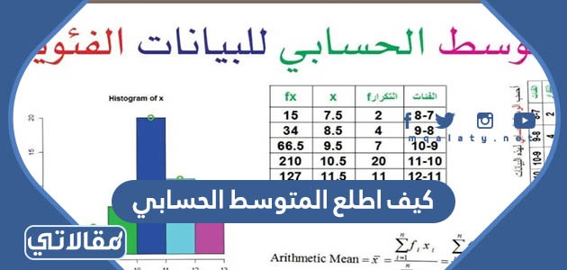 كيف اطلع المتوسط الحسابي