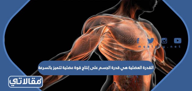 القدرة العضلية هي قدرة الجسم على إنتاج قوة عضلية تتميز بالسرعة