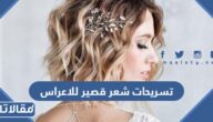 تسريحات شعر قصير للاعراس