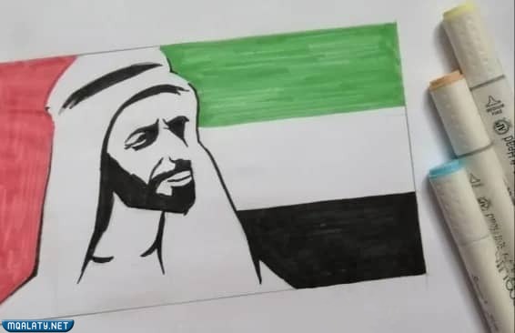 رسومات عن يوم العلم الاماراتي 2023