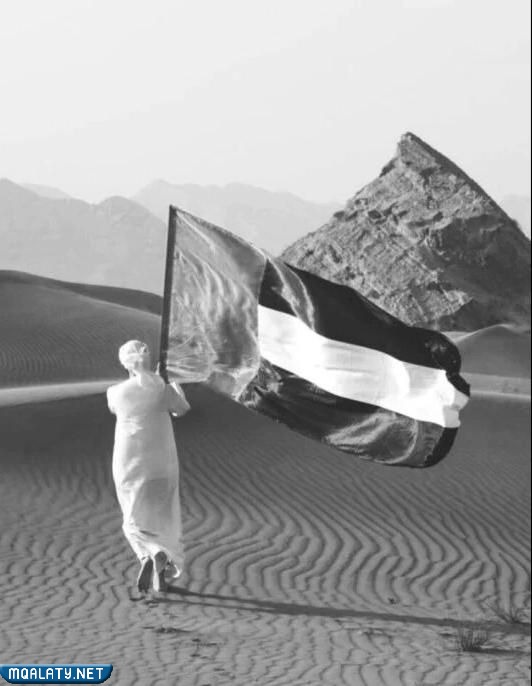 صور عن يوم العلم الإماراتي أبيض وأسود