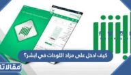 كيف ادخل على مزاد اللوحات في ابشر؟