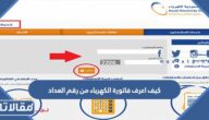 كيف اعرف فاتورة الكهرباء من رقم العداد في السعودية 1444