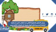 يعرض التمثيل بالخطوط التالي عدد الطلاب الذين استقلوا الحافلة المدرسية خلال أعوام معينة، أي الخيارات التالية صحيح
