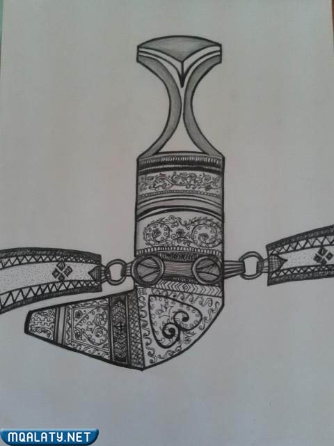 أجمل صور مرسومة للخنجر العماني