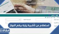 استعلام عن تأشيرة زيارة برقم الجواز عبر انجاز 2026