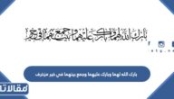 بارك الله لهما وبارك عليهما وجمع بينهما في خير مزخرف