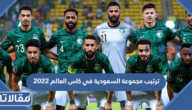 ترتيب مجموعة السعودية في كاس العالم 2022 قطر