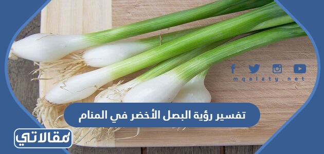 تفسير رؤية البصل الأخضر في المنام