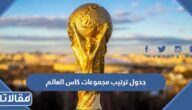 جدول ترتيب مجموعات كاس العالم 2022 بعد الجولة الثانية