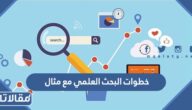 خطوات البحث العلمي مع مثال .. خصائص و مميزات البحث العلمي
