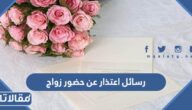 رسائل اعتذار عن حضور زواج لبقة وجميلة