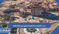 سبب اغلاق قسم التعليم الموازي في جامعة طيبة 