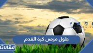 كم يبلغ طول مرمى كرة القدم وعرضه