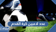 كم عدد لاعبين كرة القدم