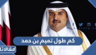 كم طول تميم بن حمد