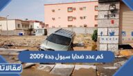 كم عدد ضحايا سيول جدة 2009