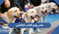 متى يوم الكلب العالمي 2025