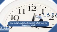 من أهم النتائج المترتبه على تنظيم الوقت زيادة التوتر. صواب خطأ