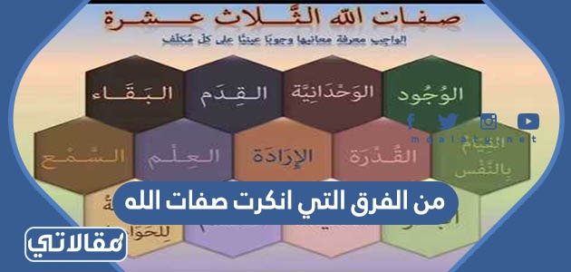 من الفرق التي انكرت صفات الله