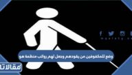 وضع للمكفوفين من يقودهم وجعل لهم رواتب منظمة هو