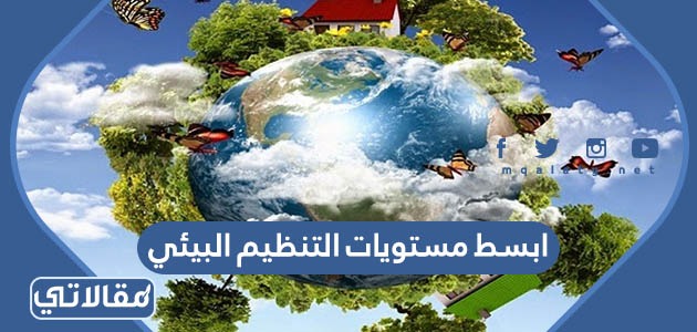 ابسط مستويات التنظيم البيئي
