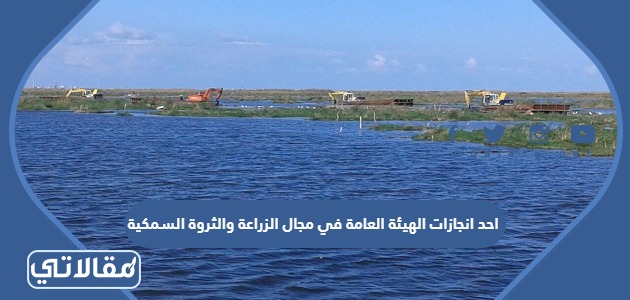 احد انجازات الهيئة العامة في مجال الزراعة والثروة السمكية