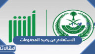 الاستعلام عن رصيد المدفوعات من خلال منصة أبشر