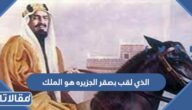 الذي لقب بصقر الجزيره هو الملك