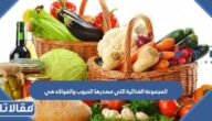 المجموعة الغذائية التي مصدرها الحبوب والفواكه هي