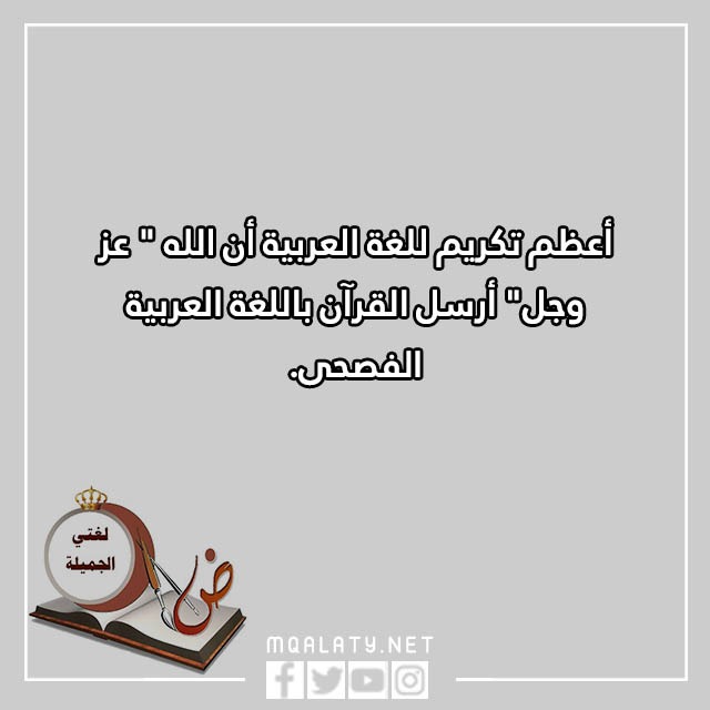 عِبارات عن اللّغة العربيّة