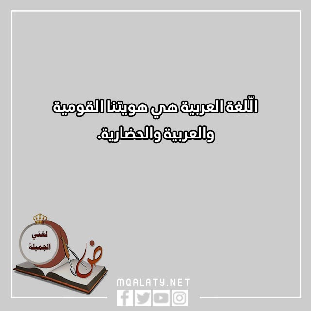 عِبارات عن اللّغة العربيّة
