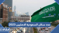 كم عدد سكان السعودية الاصليين 2023